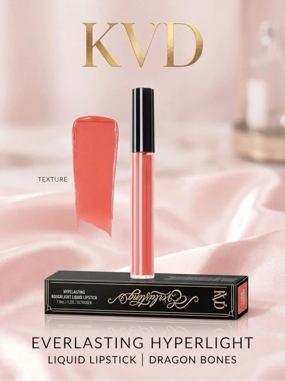 KVD Beauty Everlasting Hyperlight Liquid Lipstick “Dragon Bones 36” 0.23oz (7ml)